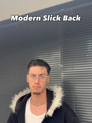 Modern slick back saç modeli